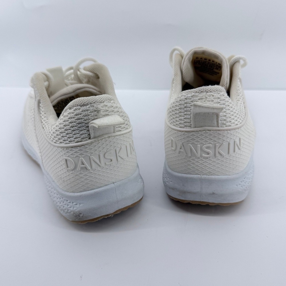 Danskin Praise Sneakers Women 7.5 Cream Vegan Mesh Lace Up Athletic Shoes Gym - Picture 6 of 12